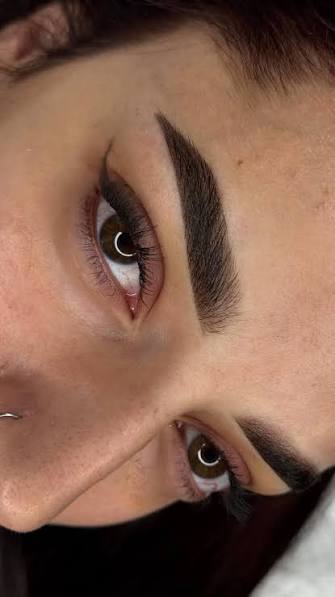 Dettaglio delle sopracciglia Powder Brows